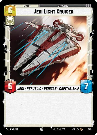 Jedi Light Cruiser Foil (JTL 749) [Jump to Lightspeed]