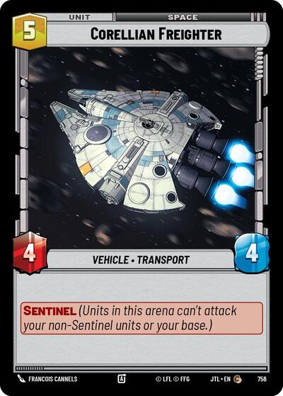 Corellian Freighter Foil (JTL 756) [Jump to Lightspeed]