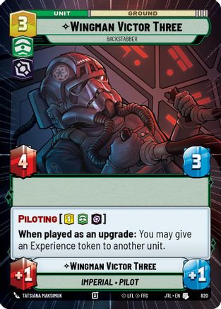 Wingman Victor Three - Backstabber (820) (Hyperspace Foil) (820) [Jump to Lightspeed]