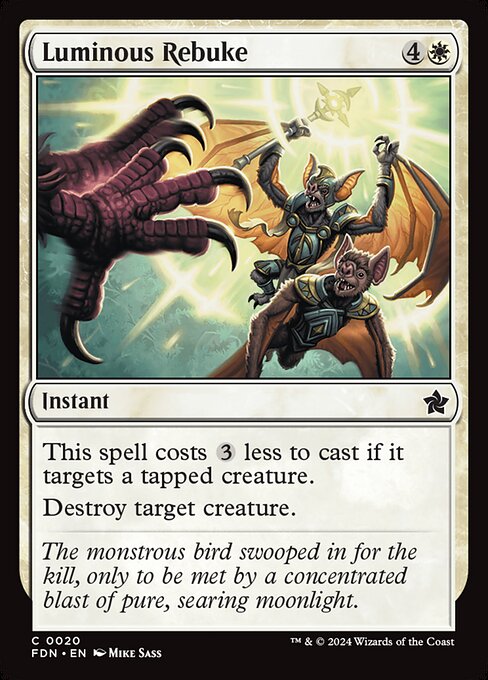 Luminous Rebuke (FDN 20) [Foundations]
