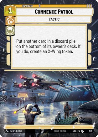 Commence Patrol (939) (Hyperspace Foil) (939) [Jump to Lightspeed]