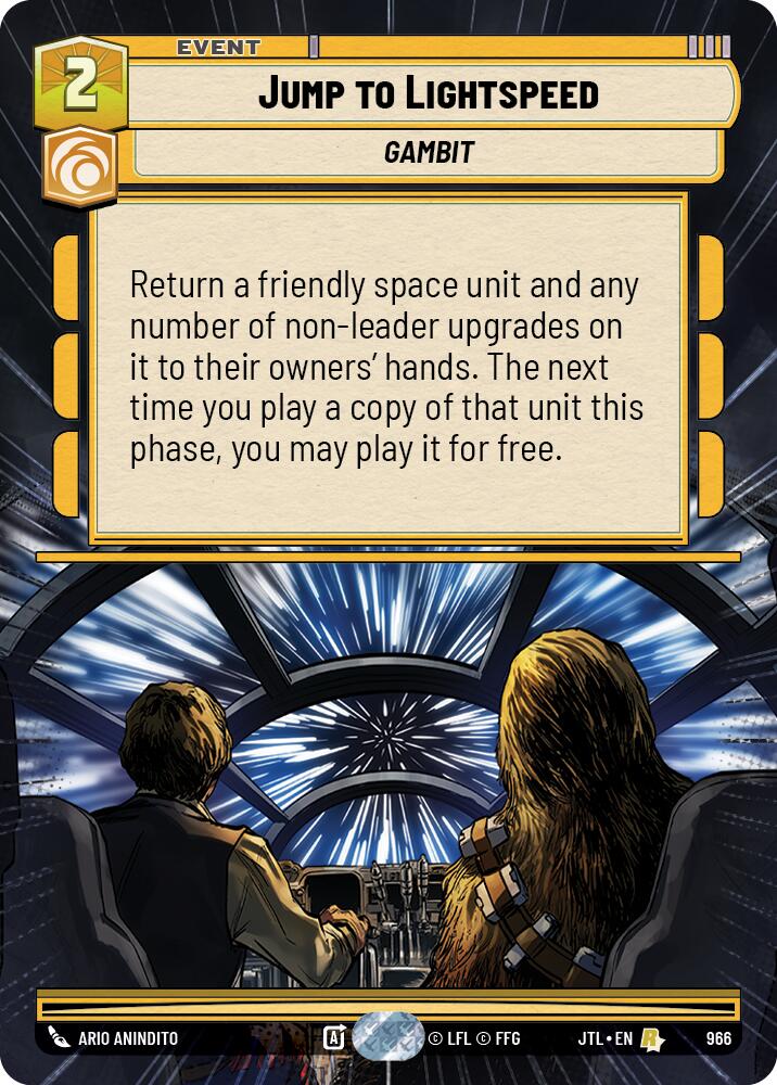 Jump to Lightspeed (966) (Hyperspace Foil) (966) [Jump to Lightspeed]
