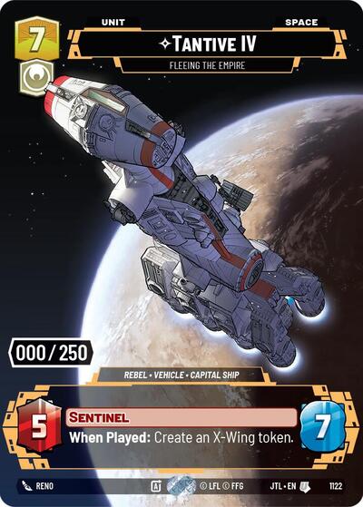 Tantive IV Fleeing the Empire Serialized (JTL 1122) [Jump to Lightspeed]