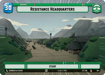 Resistance Headquarters // TIE Fighter (284 // T05) (Hyperspace) (284 // T05) [Jump to Lightspeed]