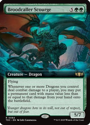 Broodcaller Scourge (Extended Art) [Tarkir: Dragonstorm Commander]