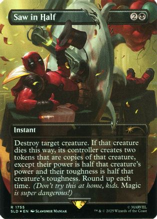 Saw in Half (Rainbow Foil) [Secret Lair Drop Series]