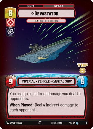 Devastator - Hunting the Rebellion (3) (Top 8) (3) [Store Showdown Promos]