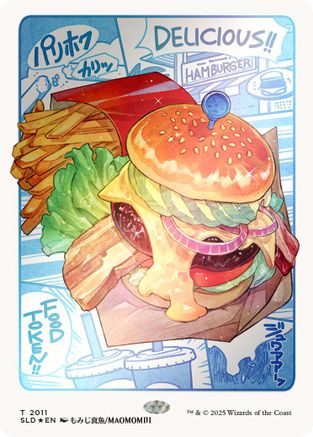 Food Token (2011) (Rainbow Foil) [Secret Lair Drop Series]