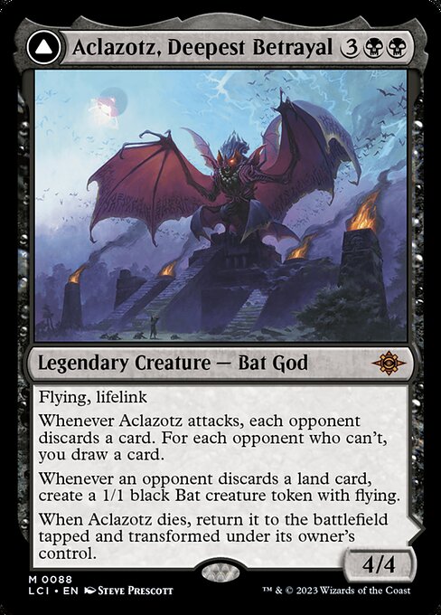 Aclazotz, Deepest Betrayal // Temple of the Dead (LCI 88) [The Lost Caverns of Ixalan]