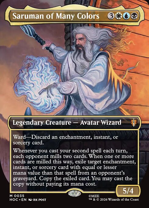 Saruman of Many Colors (Borderless) (HOC 35) [The Hobbit Eternal]