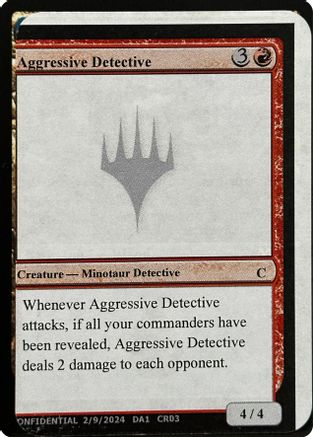 Aggressive Detective [Unknown Event]