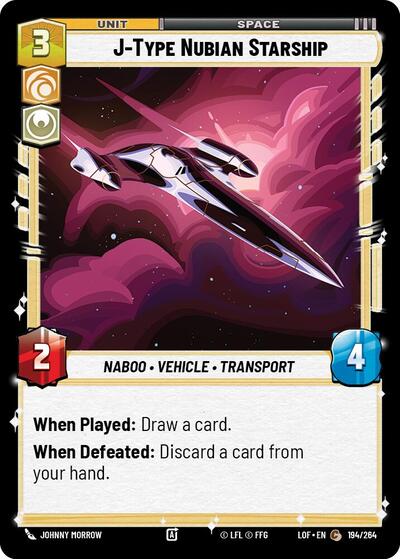J Type Nubian Starship (LOF 194/264) [Legends of the Force]