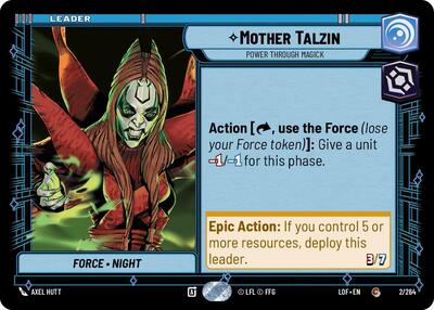 Mother Talzin Power Through Magick (LOF 002/264) [Legends of the Force]