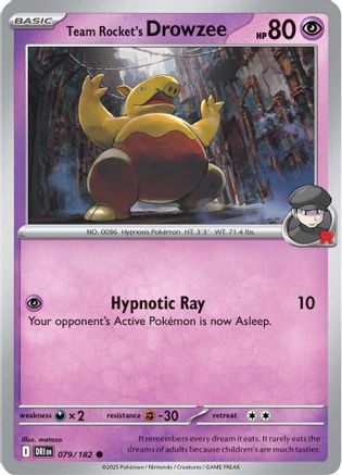 Team Rocket's Drowzee (079/182) [Scarlet & Violet: Destined Rivals]