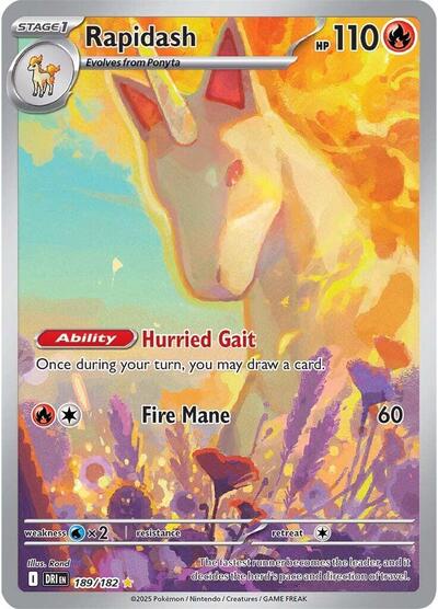 Rapidash 189 182 (DRI 189/182) [SV10: Destined Rivals]