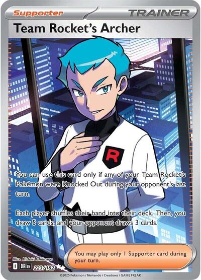 Team Rockets Archer 223 182 (DRI 223/182) [SV10: Destined Rivals]
