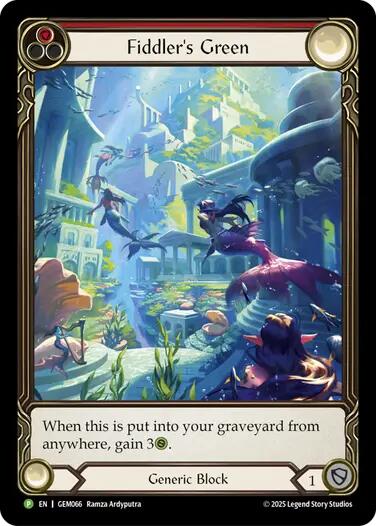 Fiddler's Green (Red) [GEM066] (GEM Pack 2)  Rainbow Foil