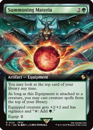 Summoning Materia (Extended Art) [FINAL FANTASY Commander]