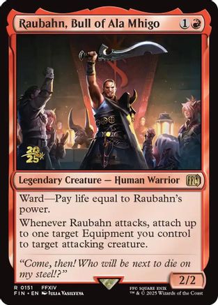 Raubahn, Bull of Ala Mhigo [FINAL FANTASY Prerelease Promo]