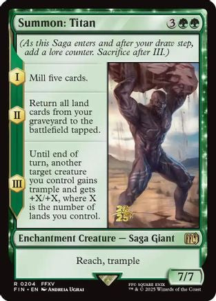 Summon: Titan [FINAL FANTASY Prerelease Promo]