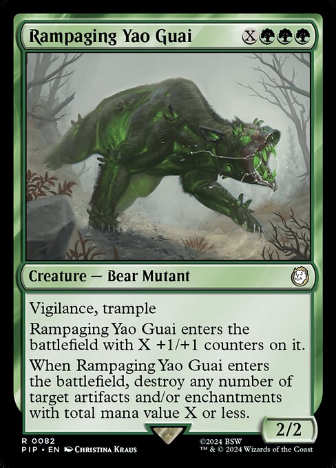 Rampaging Yao Guai (PIP 82) [Fallout]