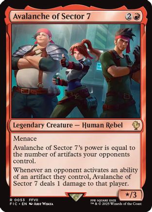Avalanche of Sector 7 (Surge Foil) [FINAL FANTASY Commander]