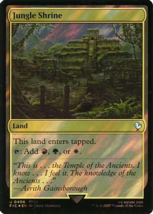 Jungle Shrine (Surge Foil) [FINAL FANTASY Commander]