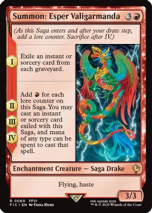 Summon: Esper Valigarmanda (Surge Foil) [FINAL FANTASY Commander]