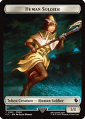 Human Soldier // Hero (0008) Double-Sided Token [FINAL FANTASY Commander Tokens]