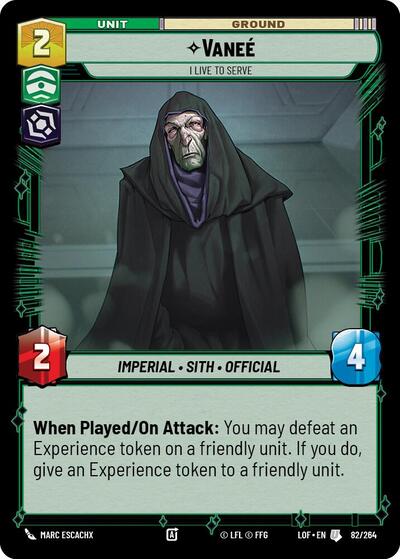 Vanee I Live to Serve (LOF 082/264) [Legends of the Force]