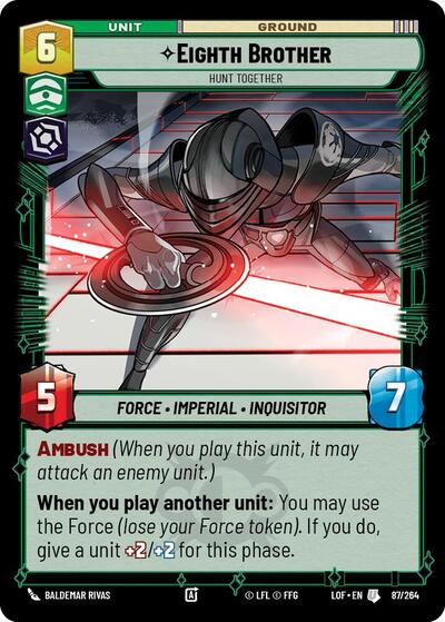 Eighth Brother Hunt Together (LOF 087/264) [Legends of the Force]