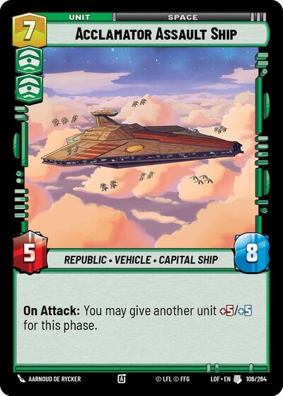 Acclamator Assault Ship (LOF 106/264) [Legends of the Force]