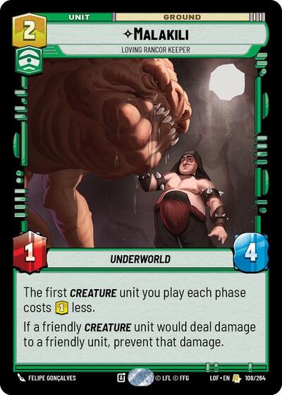 Malakili Loving Rancor Keeper (LOF 108/264) [Legends of the Force]