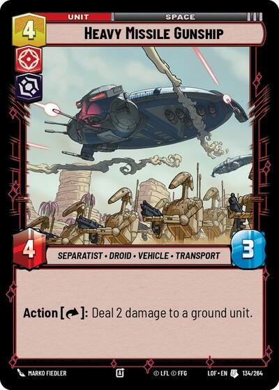 Heavy Missile Gunship (LOF 134/264) [Legends of the Force]