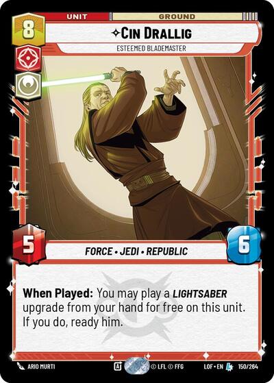 Cin Drallig Esteemed Blademaster (LOF 150/264) [Legends of the Force]