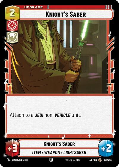 Knights Saber (LOF 151/264) [Legends of the Force]