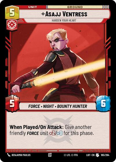 Asajj Ventress Harden Your Heart (LOF 165/264) [Legends of the Force]