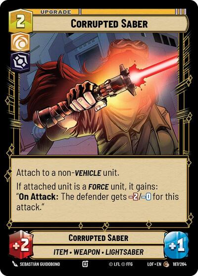 Corrupted Saber (LOF 187/264) [Legends of the Force]