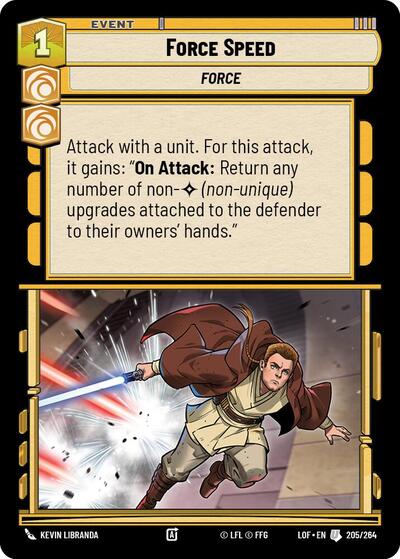Force Speed (LOF 205/264) [Legends of the Force]