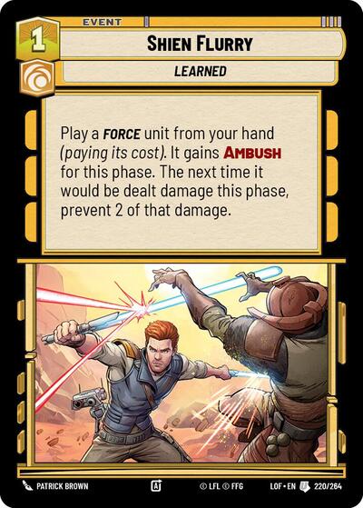 Shien Flurry (LOF 220/264) [Legends of the Force]