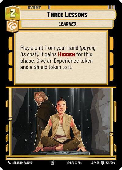 Three Lessons (LOF 225/264) [Legends of the Force]