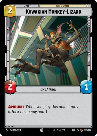 Kowakian Monkey Lizard (LOF 257/264) [Legends of the Force]