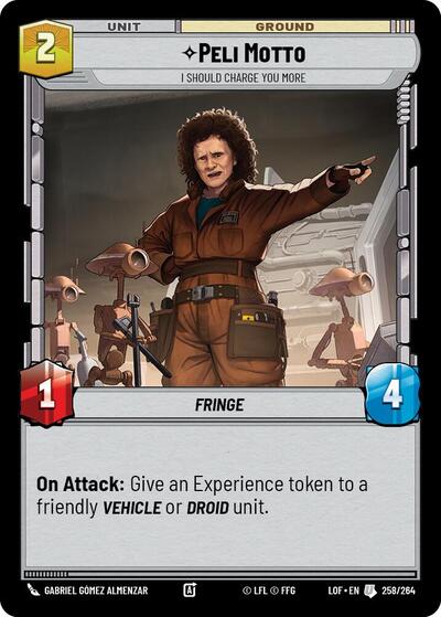 Peli Motto I Should Charge You More (LOF 258/264) [Legends of the Force]