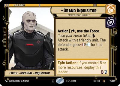 Grand Inquisitor Stories Travel Quickly (LOF 014/264) [Legends of the Force]