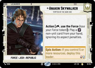 Anakin Skywalker Tempted by the Dark Side (LOF 018/264) [Legends of the Force]