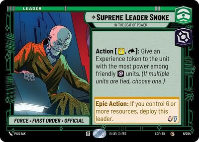 Supreme Leader Snoke In the Seat of Power (LOF 006/264) [Legends of the Force]