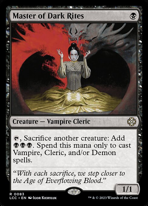 Master of Dark Rites (LCC 83) [The Lost Caverns of Ixalan Commander]