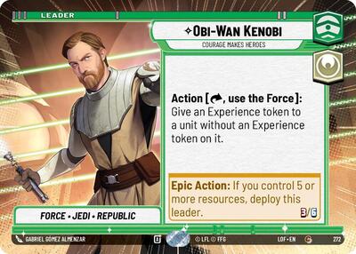 Obi Wan Kenobi Courage Makes Heroes Hyperspace (LOF 272) [Legends of the Force]