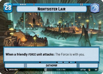 Nightsister Lair // Shield (284 // t02) (Hyperspace) (284 // T02) [Legends of the Force]
