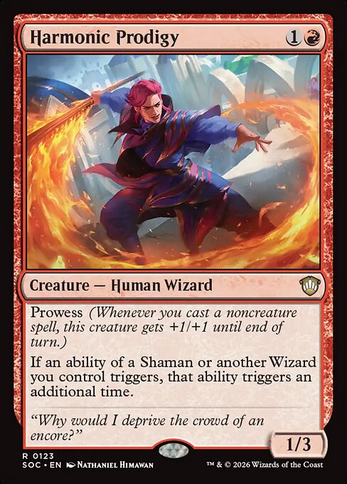 Harmonic Prodigy (SOC 123) [Secrets of Strixhaven Commander]